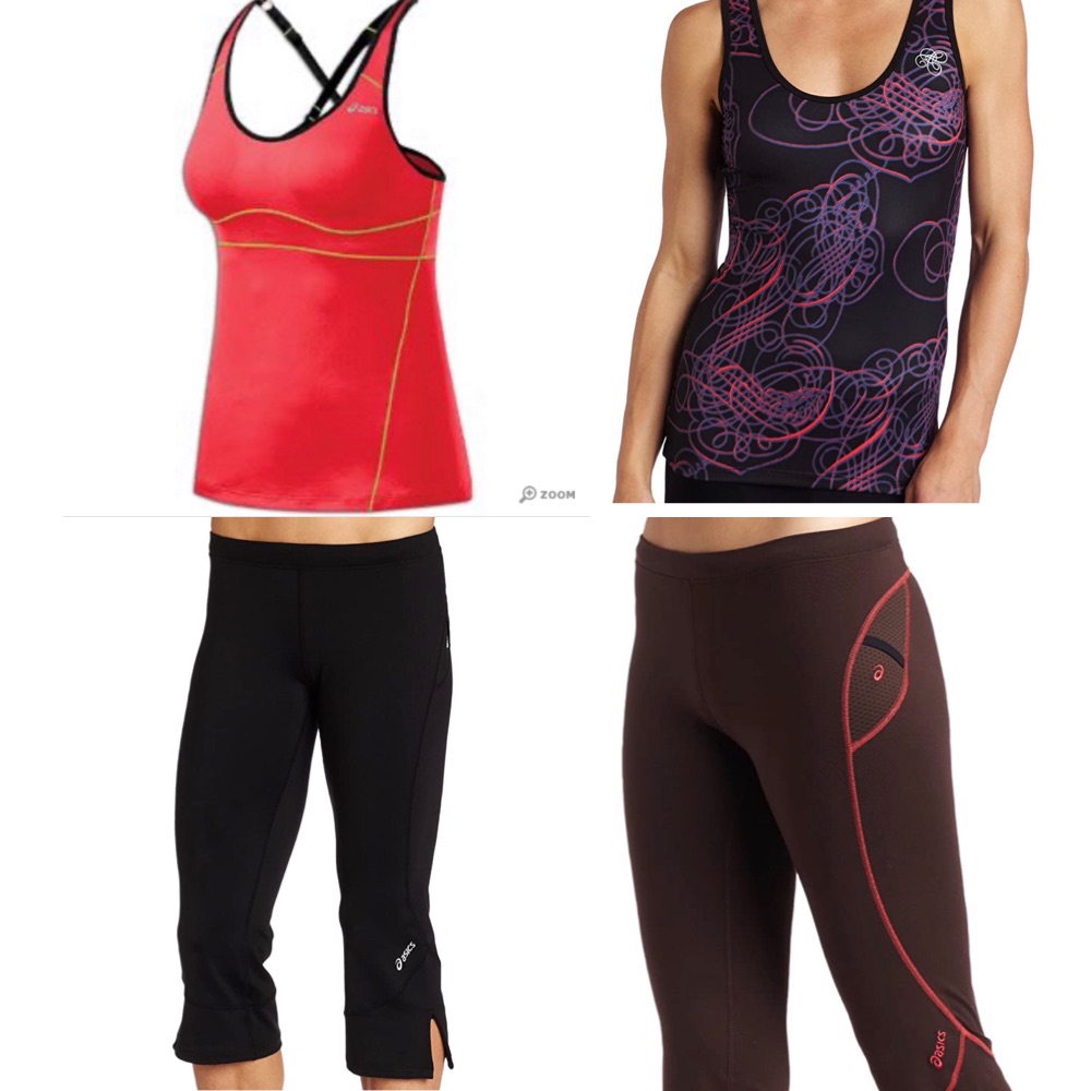 Bundle Nwt Asics 4-Piece Workout Running Outfits Tank Tops & Leggings Small